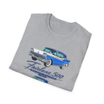 1959 Fairlane 500 Car Illustration T-Shirt | Vintage Classic Auto Design