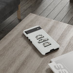 1989 Miata White Triple View Roadster Tough Phone Case Cover
