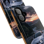 Skyline GT-R R34 White Nurburgring Speed Art Tough Phone Case