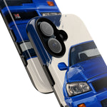 R34 Skyline GT-R Bayside Blue Tough Phone Case for 90s JDM Fans