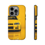 Yellow Skyline Phone Case, R34 GTR 90s JDM Legend Tough Cover for Men Gift