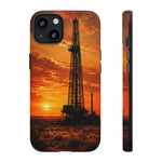 Texas Oil Rig Sunset phone case | Tough Cases