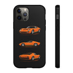 Orange Miura Classic Supercar Tough Phone Case - 3 View