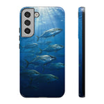 Amberjack School Phone Case, Open Water Sunlight Tough Cover