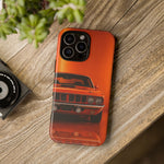 Orange Cuda Phone Case, 71 Classic Muscle Car Tough Cover