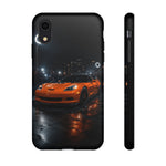 Orange C6 Neon Car Meet Tough Phone Case