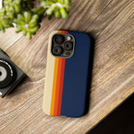 Retro Rainbow Stripe Phone Case | Tough Phone Case
