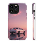 Silver Skyline R34 at Sunset Phone Case | Car Reflection Sky Case