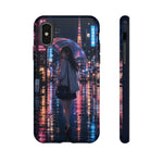 Lofi Anime Rain Street Art Tough Phone Case