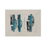 1966 Chevelle Car Illustration Velveteen Blanket | Classic Muscle Car Throw