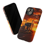 Classic Semi Truck Sunset Highway Phone Case Tough Case