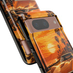 Orange Corvette C3 Stingray Sunset Palms Phone Case
