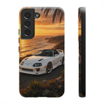Supra MK4 Super White Targa Coastal Art Tough Phone Case