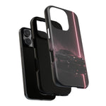 FC RX-7 Pink Neon Fog Column Tough Case