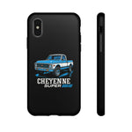 Chevy K10 Cheyenne Super Blue Classic Truck Tough Phone Case