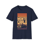 Monte Carlo Retro Sunset Car T-Shirt Classic Automotive Graphic Tee