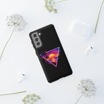 Synthwave Sunset Triangle Phone Case Retro Vaporwave Case