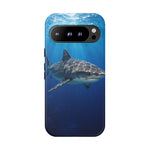Tiger Shark Phone Case, Dappled Blue Water Tough Cover