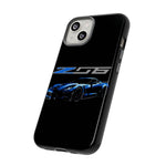 Blue C7 Z06 Sports Car Tough Phone Case Track Style Cover Gift