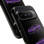 MK4 Supra Phone Case Purple, Three-View Vector Cover