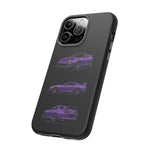 MK4 Supra Phone Case Purple, Three-View Vector Cover