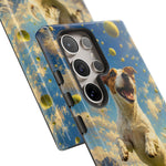 Happy Jack Russell Jumping with Tennis Balls Phone Case | Dog Lover