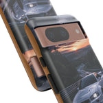 Skyline GT-R R34 White Nurburgring Speed Art Tough Phone Case