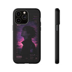 Melancholy Data Poster Phone Case, Glitch Anime Sky Tough Cover
