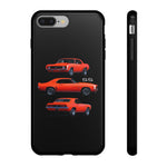 1969 Camaro SS Orange Triple View Muscle Car Tough Phone Case