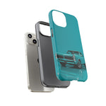Turquoise 1960s GTO Car Phone Case | Retro Muscle Car