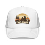 Dog Mom Foam Trucker Hat Vintage Outdoors Camping Dog Lover Snapback Cap Gift for Women