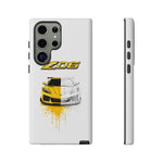 Z06 Corvette Phone Case, Yellow Sketch Reveal Chrome Cover