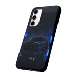 Neon Blue Sports Car C8 Phone Case | Tough Cases