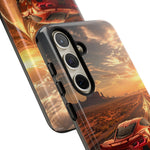 C8 Desert Highway Sunset Phone Case Tough Case for Corvette Drivers