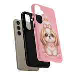 Shih Tzu Princess Kawaii Chibi Puppy Pet Dog Art Tough Phone Case