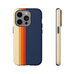 Retro Rainbow Stripe Phone Case | Tough Phone Case