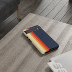 Retro Rainbow Stripe Phone Case | Tough Phone Case