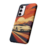 Retro Sunset Countach phone case | Sports car tough cover