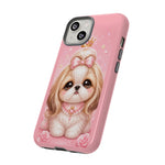 Shih Tzu Princess Kawaii Chibi Puppy Pet Dog Art Tough Phone Case