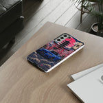 Bayside Blue Skyline Phone Case, Cherry Blossom Torii Tough Cover