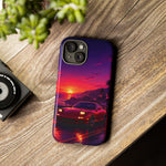 FD RX-7 Retro Sunset Sports Car Tough Case | Neon Vaporwave Beach Drive