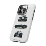 1966 Cobra Blue White Stripe Roadster Tough Phone Case Cover
