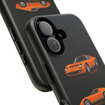 Orange Miura Classic Supercar Tough Phone Case - 3 View