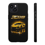 Z06 Corvette Phone Case, Yellow Neon Chrome Studio Cover