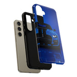 Blue Mustang Art Phone Case, GT500 American Muscle Car Tough Cover for Men
