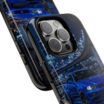 Skyline GT-R R34 Bayside Blue Tokyo Night Art Tough Phone Case