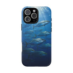 Amberjack School Phone Case, Open Water Sunlight Tough Cover