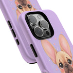 French Bulldog Bat Ears Kawaii Pet Dog Art Tough Phone Case