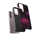 Neon Water Lilies Vaporwave Tough Phone Case
