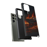 Black Charger Classic Muscle Flames Tough Phone Case Cover Gift